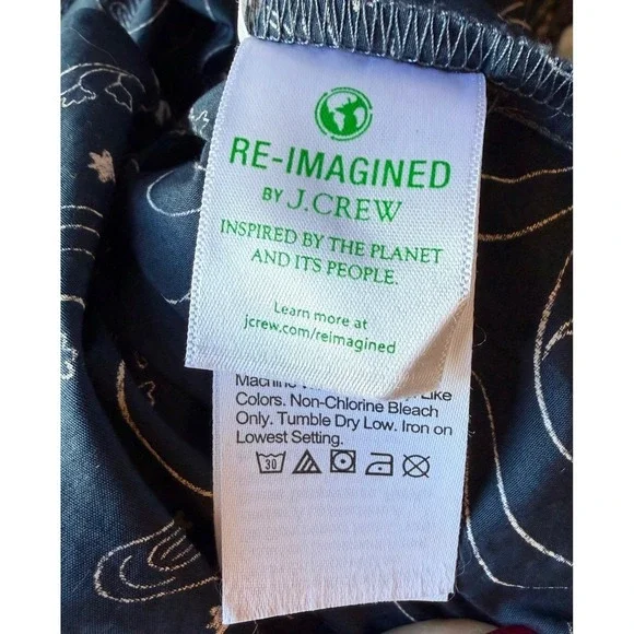 J.Crew Smocked Dress Floral Print Puff Sleeve Cottagecore Slit XS - Picture 6 of 6